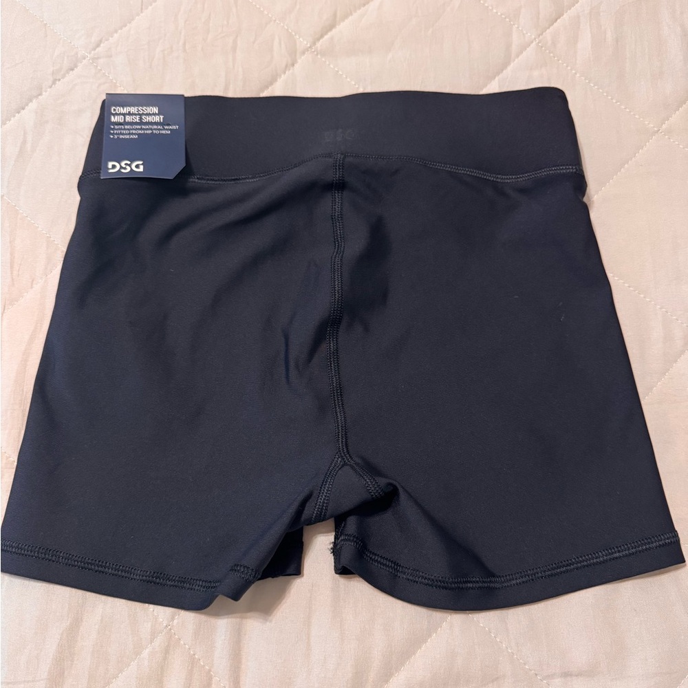 DSG Women's Black Bike Mid Rise Shorts